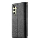 For Samsung Galaxy A26 5G / A16 / A17 4G Stitching Multi-card Zipper Wallet Leather Phone Case with Short Strap(Black) - 3