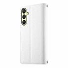 For Samsung Galaxy A26 5G / A16 / A17 4G Stitching Multi-card Zipper Wallet Leather Phone Case with Short Strap(White) - 3