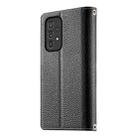 For Samsung Galaxy A33 5G Stitching Multi-card Zipper Wallet Leather Phone Case with Short Strap(Black) - 3