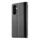 For Samsung Galaxy A56 5G Stitching Multi-card Zipper Wallet Leather Phone Case with Short Strap(Black) - 3