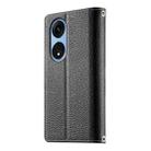 For OPPO A1 Pro / Reno8 T 5G Stitching Multi-card Zipper Wallet Leather Phone Case with Short Strap(Black) - 3