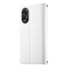 For OPPO A18 / A38 Global Stitching Multi-card Zipper Wallet Leather Phone Case with Short Strap(White) - 3