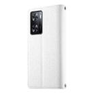 For OPPO A57 4G / A57s / A77 4G / A77s Stitching Multi-card Zipper Wallet Leather Phone Case with Short Strap(White) - 3