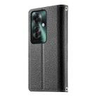 For OPPO Reno11 F / F25 Pro India Stitching Multi-card Zipper Wallet Leather Phone Case with Short Strap(Black) - 3