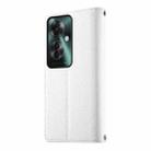 For OPPO Reno11 F / F25 Pro India Stitching Multi-card Zipper Wallet Leather Phone Case with Short Strap(White) - 3