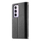 For OPPO Reno12 Pro Global Stitching Multi-card Zipper Wallet Leather Phone Case with Short Strap(Black) - 3