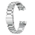 For Fitbit Charge 4 / 3 Tri-beads Flat Buckle Titanium Alloy Watch Band(Silver) - 2