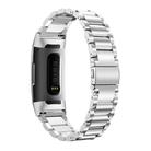 For Fitbit Charge 4 / 3 Tri-beads Flat Buckle Titanium Alloy Watch Band(Silver) - 3