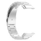 For OPPO Watch Free Tri-beads Flat Buckle Titanium Alloy Watch Band(Silver) - 2