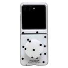 For Motorola Razr 60 Glitter Powder Dots Pattern Phone Case with Holder(White) - 1