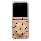 For Motorola Razr 60 Glitter Powder Dots Pattern Phone Case with Holder(Gold) - 1