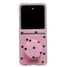 For Motorola Razr 60 Glitter Powder Dots Pattern Phone Case with Holder(Rose Red) - 1
