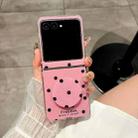 For Motorola Razr 60 Glitter Powder Dots Pattern Phone Case with Holder(Rose Red) - 2