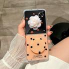 For Honor Magic V Flip Glitter Powder Dots Pattern Phone Case with Holder(Gold) - 2