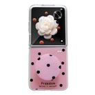 For Honor Magic V Flip Glitter Powder Dots Pattern Phone Case with Holder(Rose Red) - 1