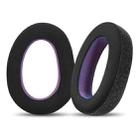 2pcs Snap-on Replacement Earpads For Sennheiser GSP500 / GSP550 / GSP600 / GSP670 / EPOS H6 Pro / GSP601 / GSP602, Material:Ice Feeling Leather(Black Purple) - 1