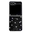 For Samsung Galaxy Z Flip6 Glitter Powder Dots Pattern Phone Case with Holder(Black) - 1