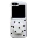 For Samsung Galaxy Z Flip6 Glitter Powder Dots Pattern Phone Case with Holder(White) - 1