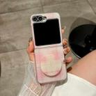 For Samsung Galaxy Z Flip6 Glitter Powder Dots Pattern Phone Case with Holder(Pink) - 2
