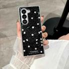 For Samsung Galaxy Z Fold6 Glitter Powder Dots Pattern Phone Case with Holder(Black) - 2