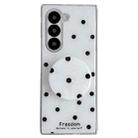 For Samsung Galaxy Z Fold5 Glitter Powder Dots Pattern Phone Case with Holder(White) - 1
