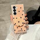 For Samsung Galaxy Z Fold5 Glitter Powder Dots Pattern Phone Case with Holder(Gold) - 2