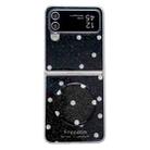 For Samsung Galaxy Z Flip4 Glitter Powder Dots Pattern Phone Case with Holder(Black) - 1