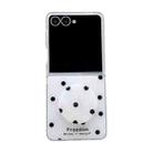 For Samsung Galaxy Z Flip7 5G Glitter Powder Dots Pattern Phone Case with Holder(White) - 1