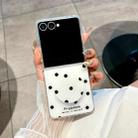 For Samsung Galaxy Z Flip7 5G Glitter Powder Dots Pattern Phone Case with Holder(White) - 2