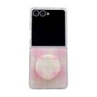 For Samsung Galaxy Z Flip7 5G Glitter Powder Dots Pattern Phone Case with Holder(Pink) - 1
