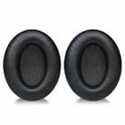 2pcs Snap-on Replacement Earpads For Sennheiser HD201 / HD201S / HD180 / HD418 / HD419 / HD421 / HD428 / HD429 / HD438 / HD439 / HD448 / HD450, Material:Protein Leather(Black) - 1