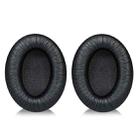 2pcs Snap-on Replacement Earpads For Sennheiser HD201 / HD201S / HD180 / HD418 / HD419 / HD421 / HD428 / HD429 / HD438 / HD439 / HD448 / HD450, Material:Frog Leather(Black) - 1