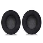 2pcs Snap-on Replacement Earpads For Sennheiser HD201 / HD201S / HD180 / HD418 / HD419 / HD421 / HD428 / HD429 / HD438 / HD439 / HD448 / HD450, Material:Flannel(Black) - 1