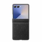 For Samsung Galaxy Z Flip7 5G DUX DUCIS STEX Series Star Pattern Leather Folding Phone Case(Black) - 2