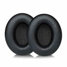 2pcs Insert Replacement Earpads For Sennheiser Momentum On-Ear 1 / On-Ear 2 / On-Ear HD1, Material:Protein Leather Black - 1