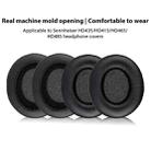 2pcs Insert Protein Leather Replacement Earpads For Sennheiser HD435 / HD415 / HD465 / HD485(Black) - 2