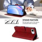 For iPhone 16e Litter Panda Embossing RFID Leather Phone Case with Lanyard(Wine Red) - 3