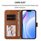 For iPhone 16e Litter Panda Embossing RFID Leather Phone Case with Lanyard(Brown) - 3