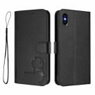 For iPhone XS Max Litter Panda Embossing RFID Leather Phone Case with Lanyard(Black) - 2