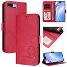 For iPhone 8 Plus / 7 Plus Litter Panda Embossing RFID Leather Phone Case with Lanyard(Rose Red) - 1