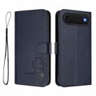 For iPhone 17 Air Litter Panda Embossing RFID Leather Phone Case with Lanyard(Blue) - 2