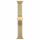For Apple Watch 46mm / 49mm / 45mm / 44mm Magnetic Snap Clasp Steel Mesh Metal Watch Band(Gold) - 3