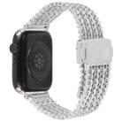 For Apple Watch 46mm / 49mm / 45mm / 44mm Magnetic Snap Clasp Steel Mesh Metal Watch Band(Silver) - 2
