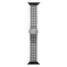 For Apple Watch 46mm / 49mm / 45mm / 44mm Magnetic Snap Clasp Steel Mesh Metal Watch Band(Grey) - 3