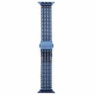 For Apple Watch 46mm / 49mm / 45mm / 44mm Magnetic Snap Clasp Steel Mesh Metal Watch Band(Blue) - 3