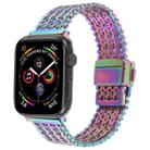 For Apple Watch 46mm / 49mm / 45mm / 44mm Magnetic Snap Clasp Steel Mesh Metal Watch Band(Colorful) - 1