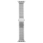 For Apple Watch 42mm / 41mm / 40mm / 38mm Magnetic Snap Clasp Steel Mesh Metal Watch Band(Silver) - 3
