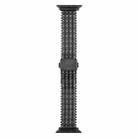 For Apple Watch 42mm / 41mm / 40mm / 38mm Magnetic Snap Clasp Steel Mesh Metal Watch Band(Black) - 3