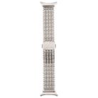 For Samsung Galaxy Watch Ultra 47mm Magnetic Snap Clasp Steel Mesh Metal Watch Band(Starlight Color) - 3