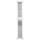 For Samsung Galaxy Watch Ultra 47mm Magnetic Snap Clasp Steel Mesh Metal Watch Band(Silver) - 3